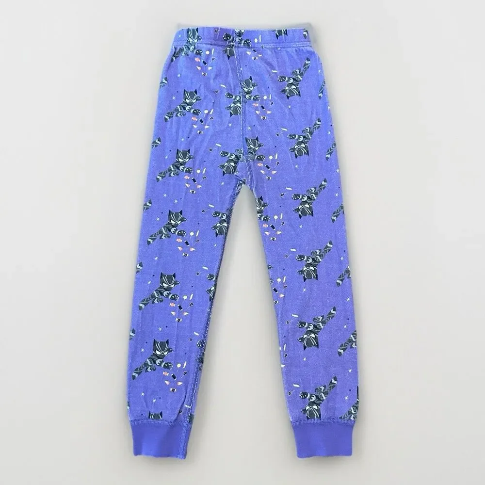 Hanna Andersson Black Panther Marvel Halloween Candy Long John Pajamas Size 4